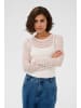 Kaffe Langarm-Shirt KAnanna Tight fit in Chalk