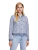 BETTY & CO Tweedblazer mit Rundhalsausschnitt in Light Blue/Dark Blue