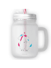 Mr. & Mrs. Panda Mason Jar Einhorn Mitteilung ohne Spruch in Transparent