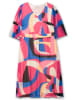 sheego Maxikleid in pink-gemustert