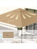 Outsunny Pavillondach L298 x B295 cm Beige