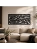 UNUS Metallbild Palmblätter 120x60cm Wanddeko groß in Schwarz