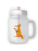 Mr. & Mrs. Panda Einmachglas Fuchs Gitarre ohne Spruch in Transparent