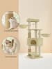 Feandrea Katzenbaum Clawfy in Sandbeige-Beige - (B)50 x (H)160 x (T)50 cm