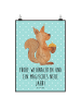 Mr. & Mrs. Panda Poster Eichhörnchen Weihnachten mit Spruch in Türkis Pastell