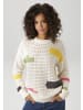 Aniston CASUAL Strickpullover in natur-salbei-pink-gelb-anthrazit