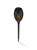 EASYmaxx Solar-Fackel LED 2er-Set 1,2V schwarz mit Erdspieß und Clip Schwarz