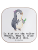 Mr. & Mrs. Panda Untersetzer Friseurin Herz mit Spruch in Weiß