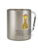 Mr. & Mrs. Panda Kaffeebecher Giraffe Blumenkranz mit Spruch in Silber