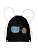 Mr. & Mrs. Panda gymnastiktasche Kaffee Bohne ohne Spruch in Schwarz