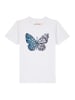 wat? Apparel T-Shirt Crystal Butterfly in Weiß