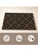 relaxdays Kokos-Fußmatte in Natur/ Schwarz - (B)60 x (T)40 cm