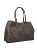 LIEBESKIND BERLIN Chelsea Croco Shopper Tasche Leder 48 cm in nori green