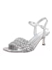 Ital-Design High-Heel Sandalette in Silber