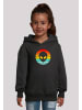 F4NT4STIC Basic Hoodie Alien Gesicht Retro Sunset in schwarz