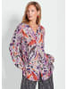 GOLDNER Kurzgröße:  Verlängerte Viskosebluse mit Print in bunt / gemustert