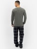 Phil & Co. Berlin  Pyjamahose Flanell in rost-navy