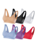 SLIMmaxx Super-BH 6er-Set 36/38 (M) beige/cayenne/eisblau/lavendel/schwarz/weiß Bunt