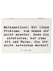 Mr. & Mrs. Panda Aufbewahrungsbox Spruch Mathematiker Magie mit ... in Weiß