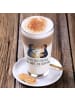 Mr. & Mrs. Panda Latte Macchiato Glas Pinguin Pärchen mit Spruch in Transparent