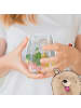 Mr. & Mrs. Panda Blümchentail Glas Einhorn Happy ohne Spruch in Transparent