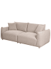 Beliani 3-tlg 3-Sitzer Sofa JUBEK in Beige