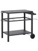 Beliani Gartenküche STALETTI in Schwarz - (W) 60 x (H) 83 x (L) 115 cm