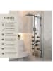 tectake Aluminium-Duschsystem mit Antikalktechnik, inklusive Regendusche