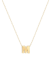 Elli Halskette 925 Sterling Silber Buchstabe, Buchstabe - M in Gold