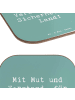 Mr. & Mrs. Panda Untersetzer für Gläser Spruch Polizist Mut Vers... in Meeresbrise