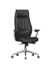 KADIMA DESIGN hefsessel Echtleder | 3-Stufen Synchronmechanik, 120kg, 8h Nutzung in Schwarz