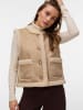 Vero Moda Teddyfell Weste in Silver Mink