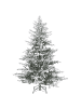 Beliani 2-tlg Weihnachtsbaum BRISCO in Weiß/Grün