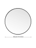 Home Nature Wohnkonzept Rund Wandspiegel in Schwarz ⌀60 cm