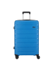 D&N Travel Line 4100 4 Rollen Trolley L 74 cm in blue