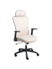 Beliani Bürostuhl ZYVEN in Beige/Schwarz - (W) 60 x (H) 119 x (L) 60 cm