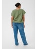 KAFFE curve Kurzarm-Bluse KCnana Loose fit in Sea Spray