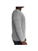 COFI 1453 Casual Herren Strickpullover Rundhals-Ausschnitt in Grau
