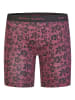 Happy Shorts Langer Boxer Jersey in schwarz, bordeaux