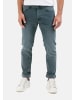 Camel Active Slim Fit 5-Pocket Jeans in Blau-Grün