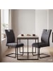 home24 Freischwinger Khono 2er-Set in Grau