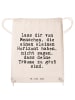 Mr. & Mrs. Panda Beutel Lass dir von Menschen,... mit Spruch in Creme