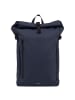 SANDQVIST Stream Slim Rolltop - Rucksack 16" 65 cm (black) in navy