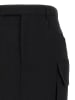 Rick Owens Schwarz Wolle Midi Rock