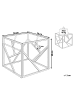 Beliani Beistelltisch ORLAND in Silber - (W) 50 x (H) 50 x (L) 50 cm