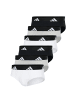 adidas Slip 6er Pack in Schwarz/Weiß/Grau