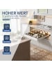 Home Nature Wohnkonzept 2er-Pack Teleskopschublade in Weiß 32-52x42x6 cm