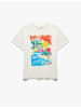 KOTON TSHIRT SS in Grauweiß