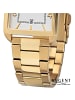 Regent Analog-Armbanduhr Regent Metallarmband gold extra groß (ca. 28,5x41,5mm)