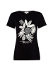 s.Oliver T-Shirt in schwarz ecru